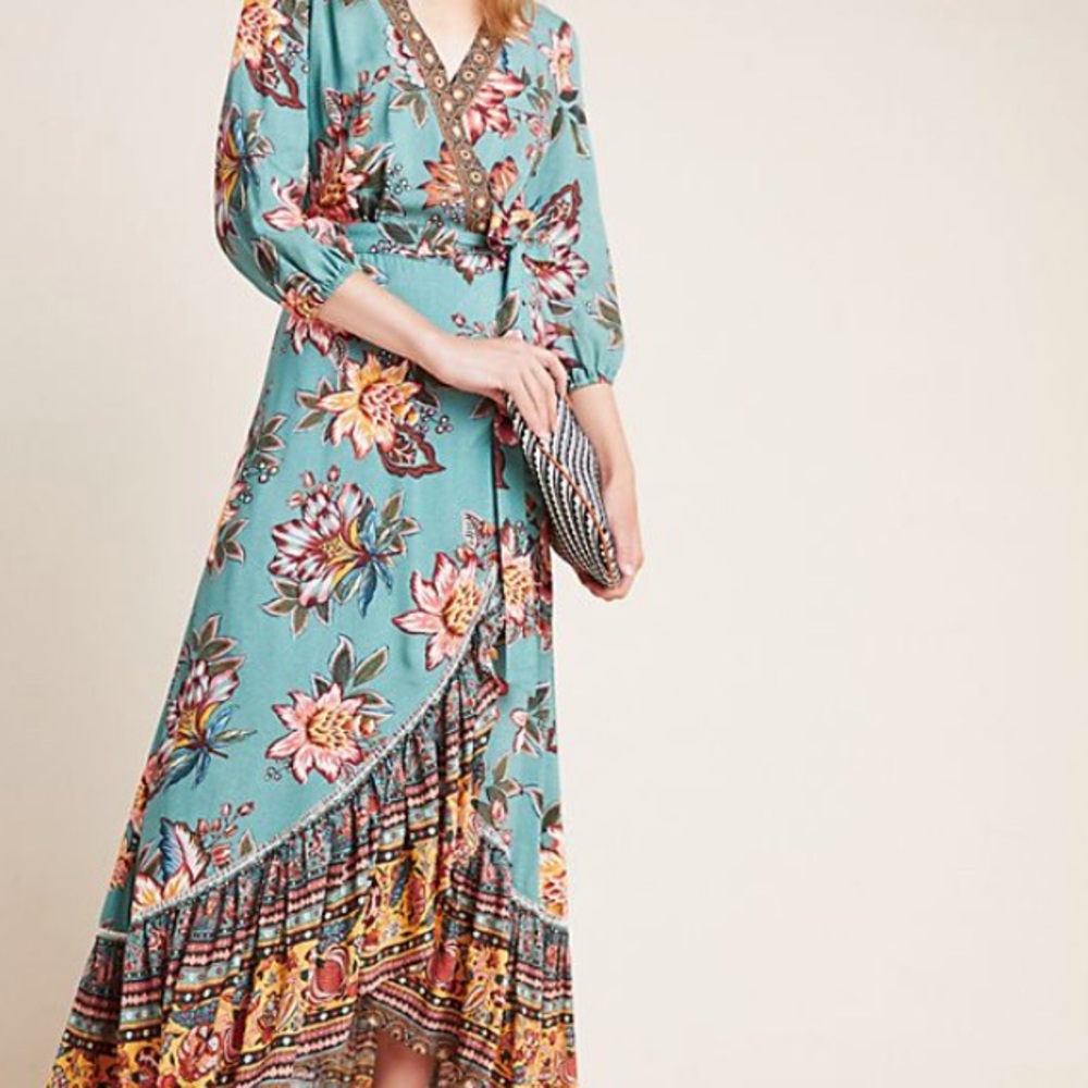 Anthropologie Viera Wrap Dress